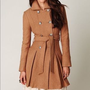 Free People Double Breasted Wool Coat